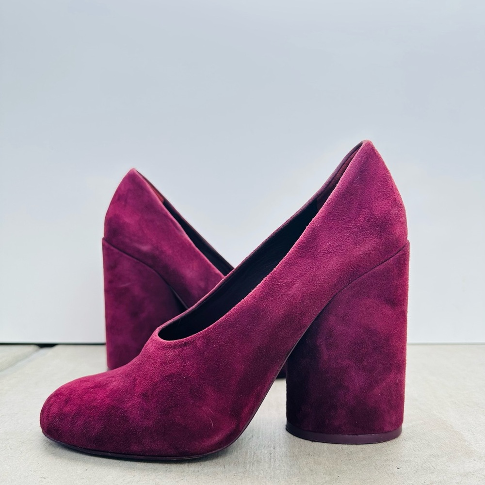 Tory Burch Burgundy Suede Women's Heels